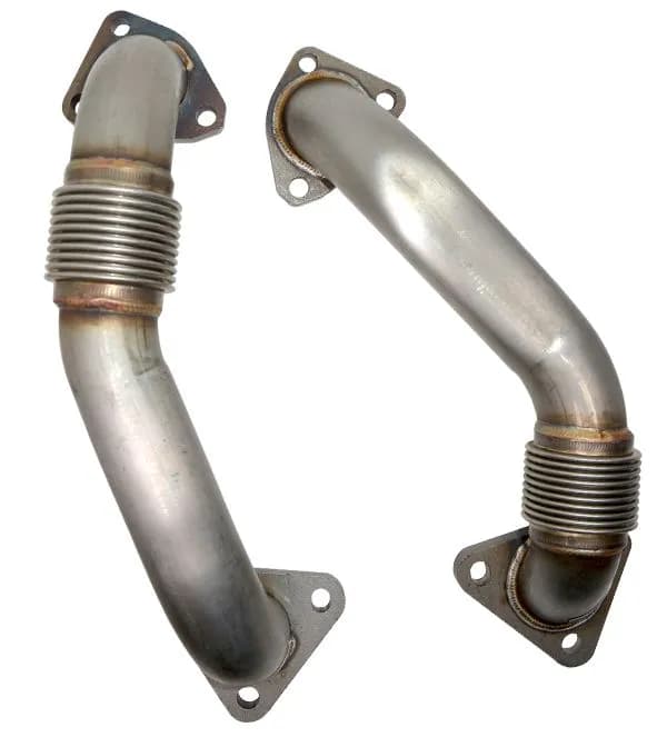 GM 6.6L Duramax OEM Length Replacement High Flow Up-Pipes GM Fed 01-04 and Ca 2001
