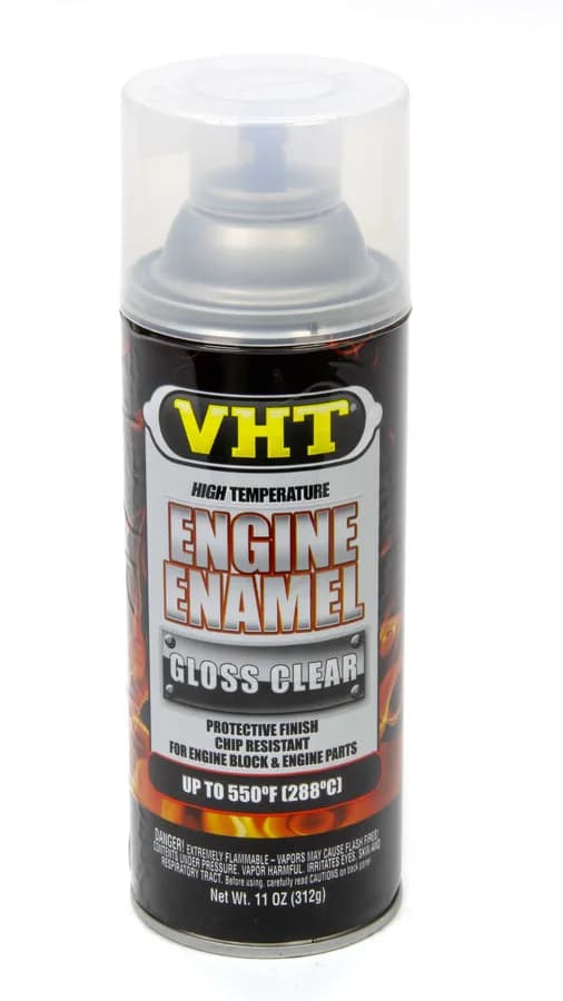 High Temperature Engine Enamel; Gloss Clear; 11 Oz. Aerosol
