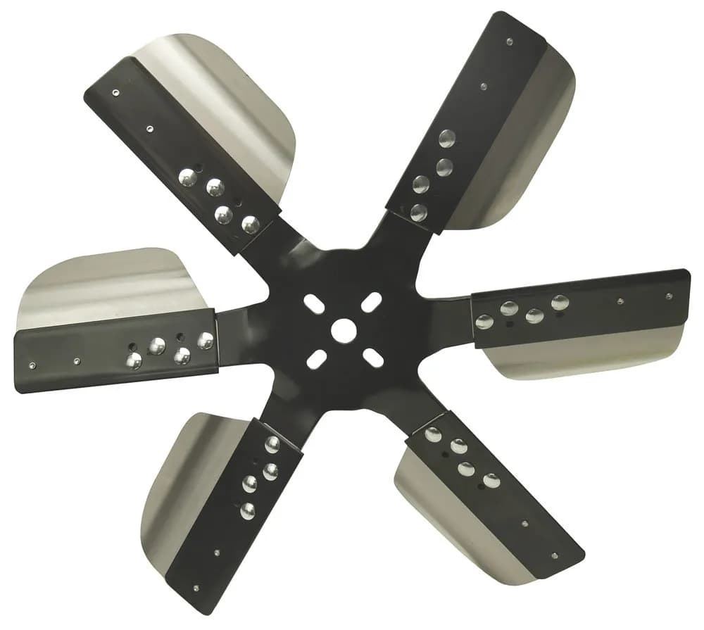 17 Heavy Duty Stainless Steel Reverse Rotation Flex Fan, Black Hub