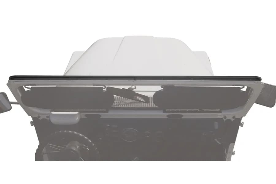 7695 Jeep Cj7/Wrangler/6484 Landcruiser 2pc Drill in Style W/Selftapping Screws Wind Channelblac