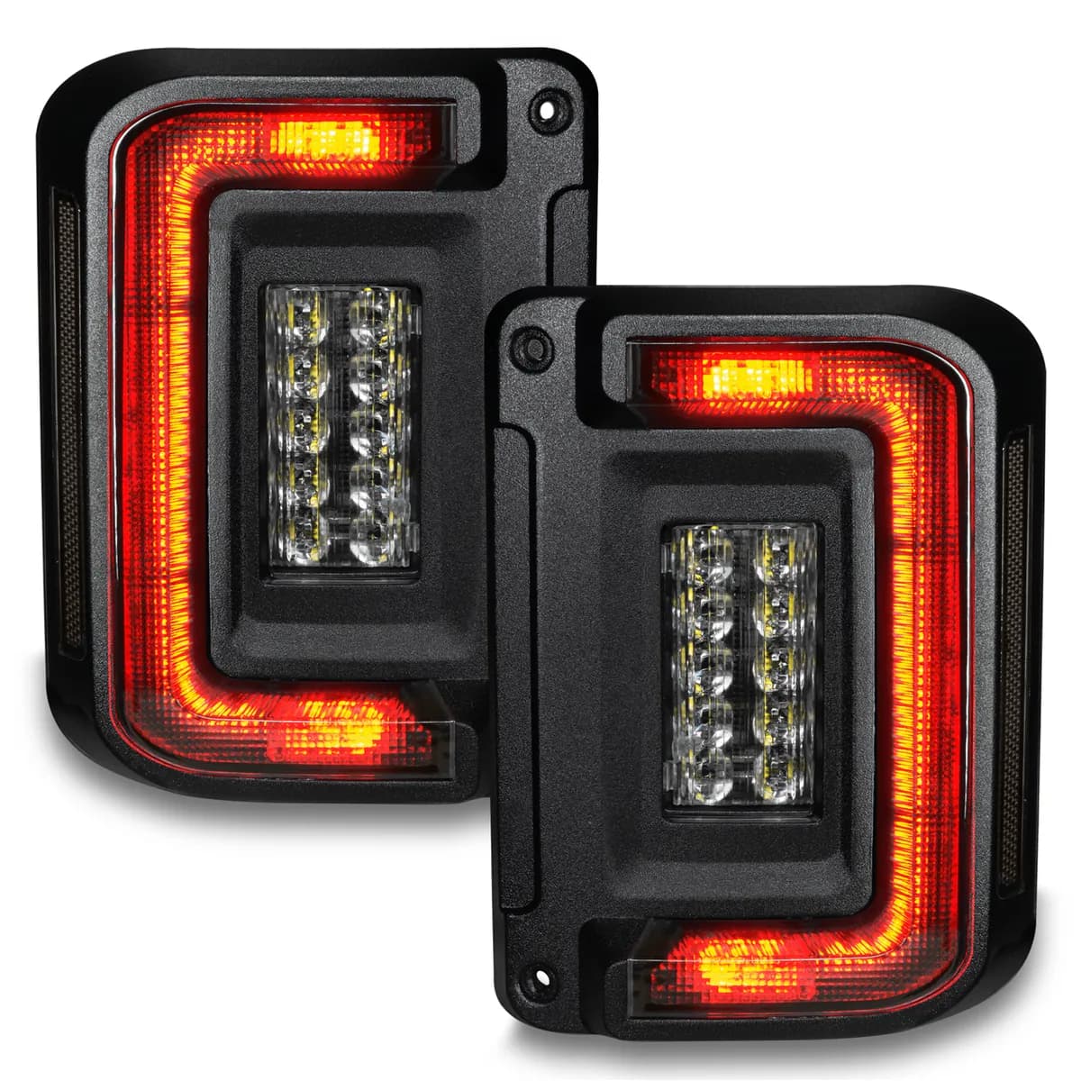 V2 | 2007-2017 Jeep Wrangler JK Flush Mount LED Tail Lights | Low-Profile Trail Protection