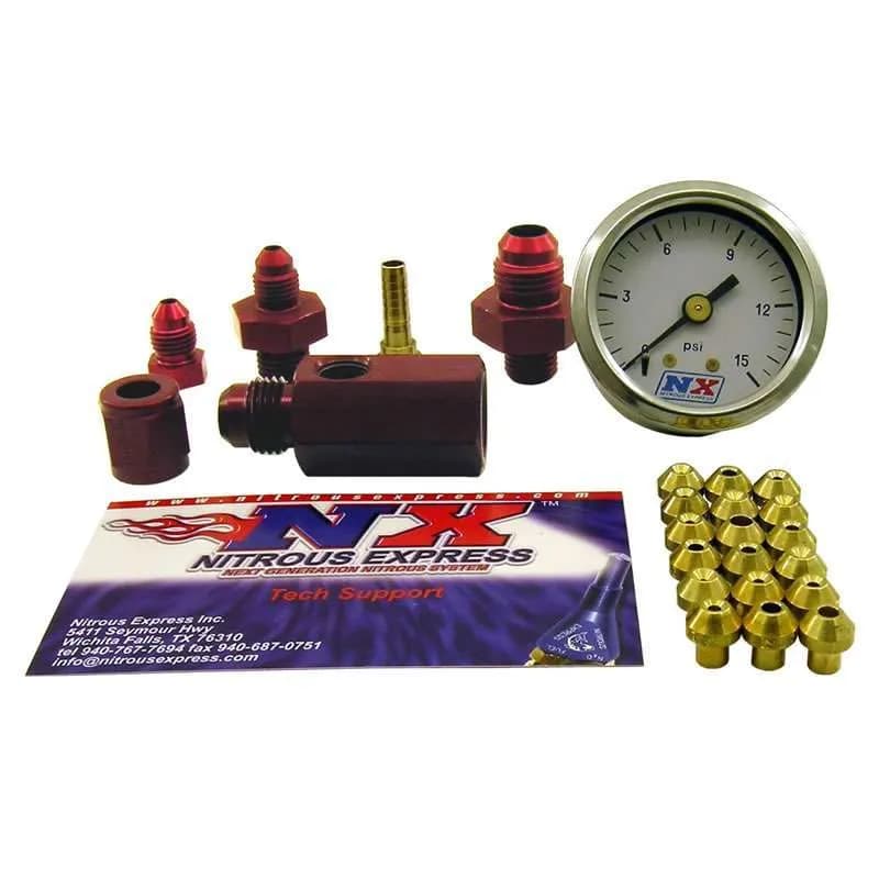 Nitrous Express - Master Flo-Check (Checks Flowing Fuel Pressures, Gauge Incl) - 15519