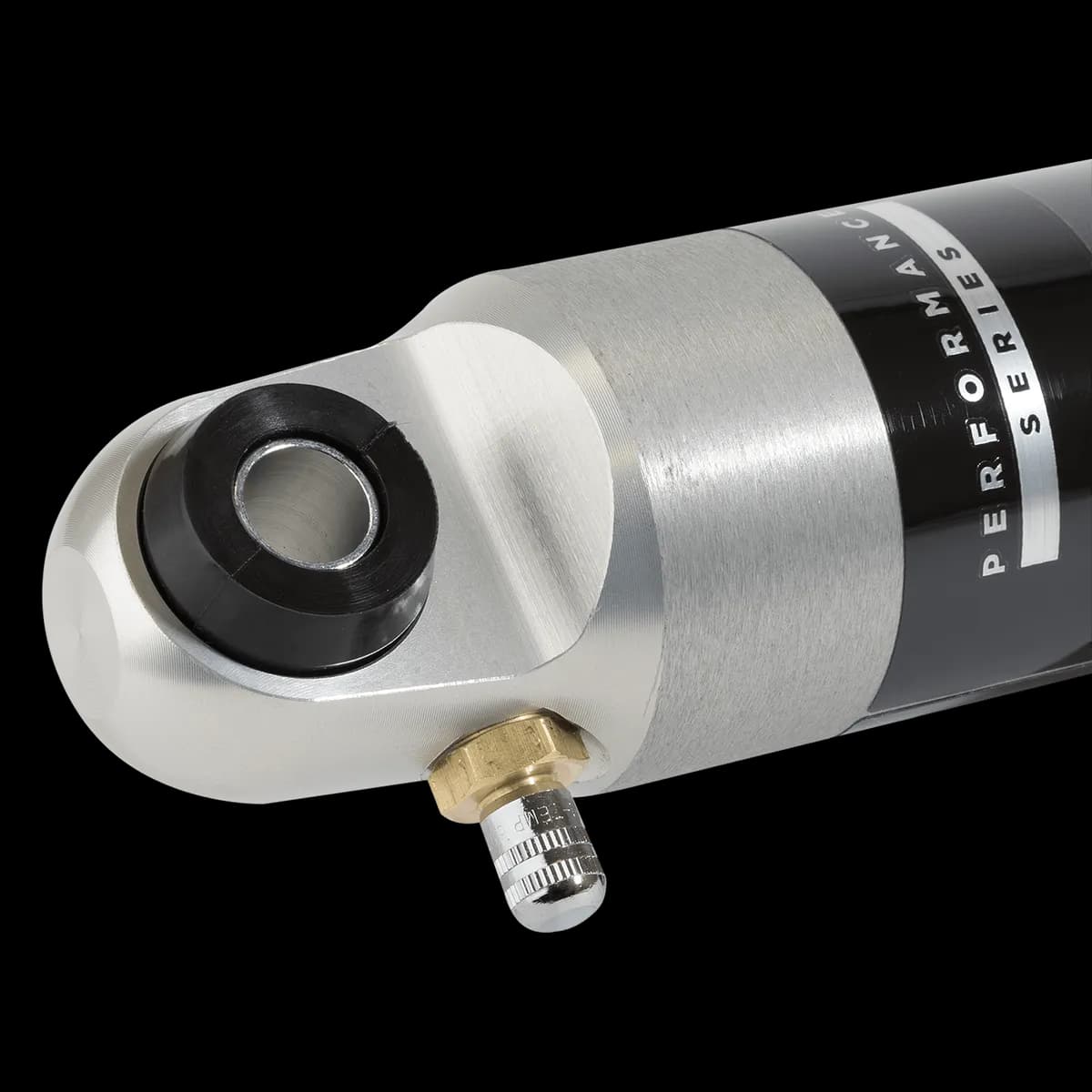 Universal 2.0 Performance Series Steering Stabilizer. Ext: 23.9 Col: 15.8 Loop/Loop 1/2in Bolts. Charged at 50psi