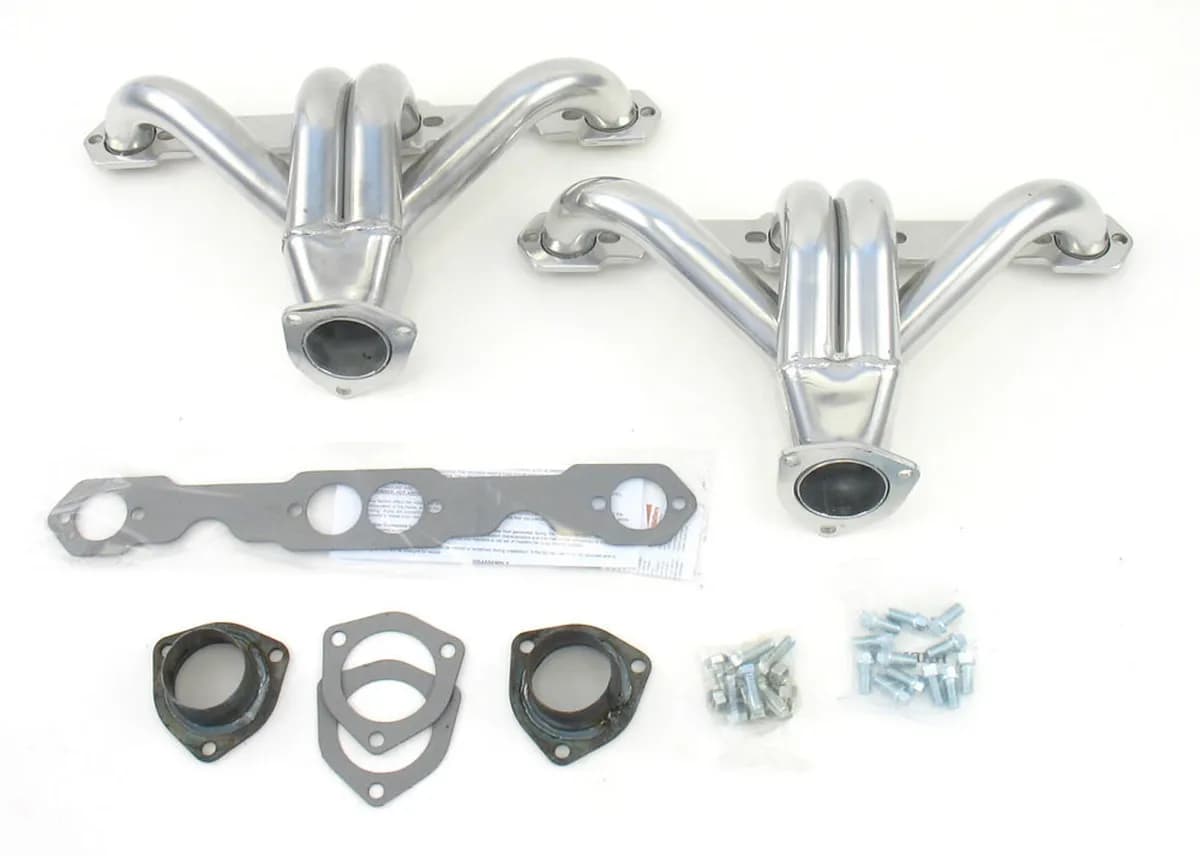Patriot Exhaust Chevy Small Block Engines, 1 5/8" Tight Tuck Header with Metallic Ceramic Coating - 4" A Dimension / 10" B Dimension - H8027-1