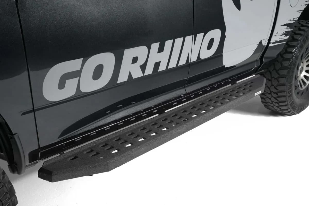 Go Rhino - 69420687T - RB20 Running Boards With Mounting Brackets - Protective Bedliner Coating