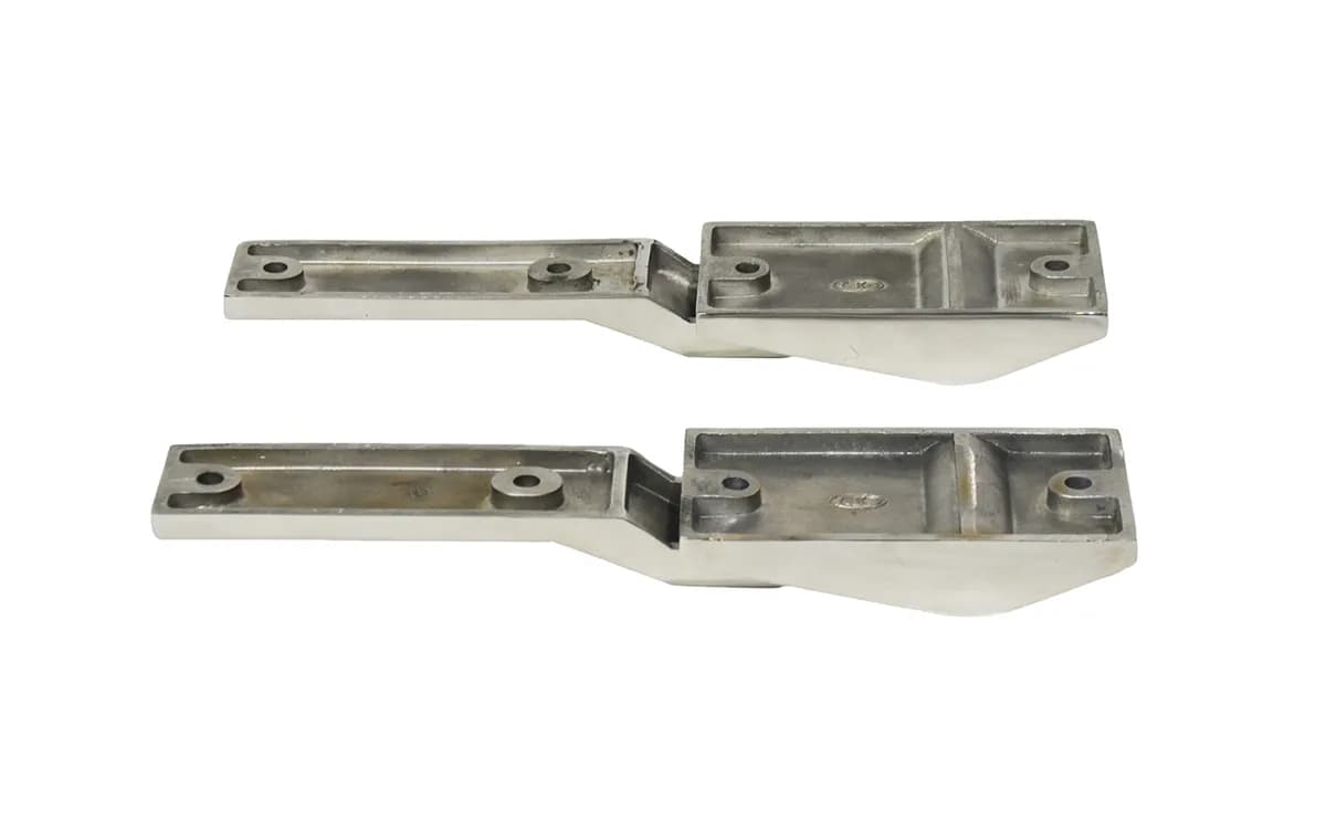 Jeep TJ Tailgate Hinge Pair 97-04 Wrangler TJ Polished Silver Kentrol