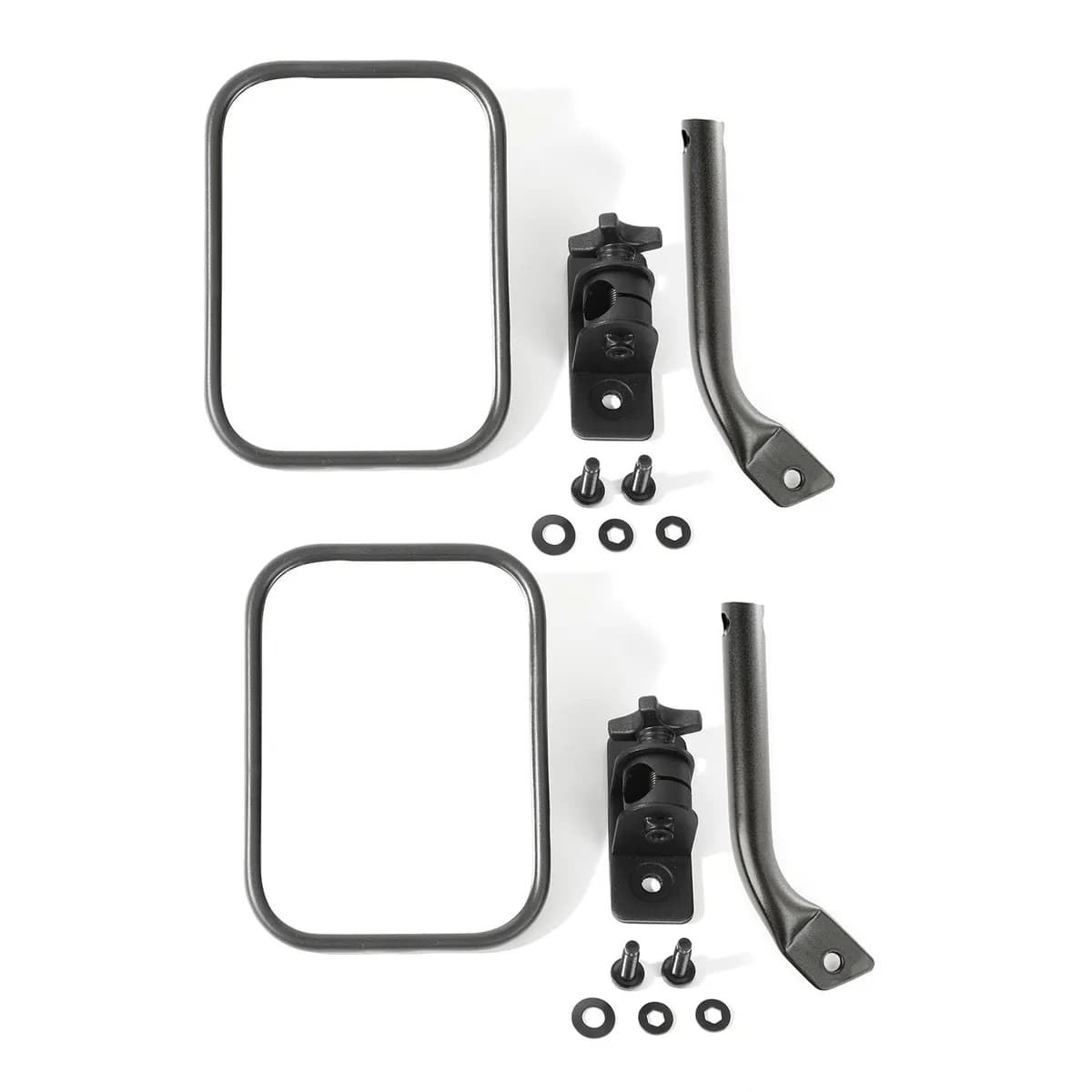 Rugged Ridge Stubby Trail Mirrors - Pair for 1997-2018 Jeep Wrangler