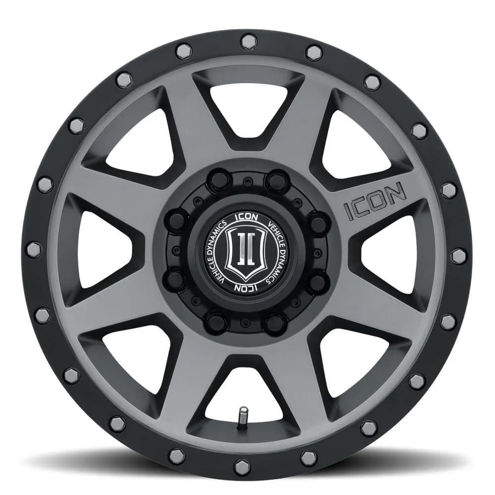 17 X 8.5 Rebound 8 X 6.5in 5.25inbp 13mm Offset Titanium