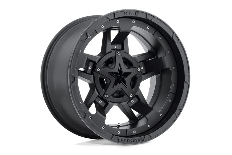 Xd827 Rs3 17x9 5x5.0/135 Matte Black With Black Accents 12 O/S 4.53 bp