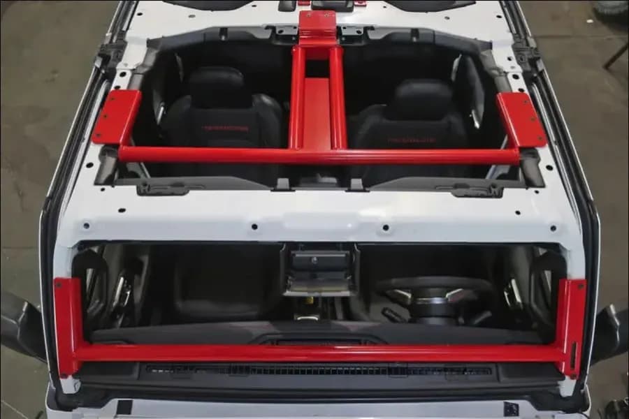 Rock Hard 4x4 Bolt-In Ultimate Sport Cage Brace Kit, Front - 2024+ JL/JT