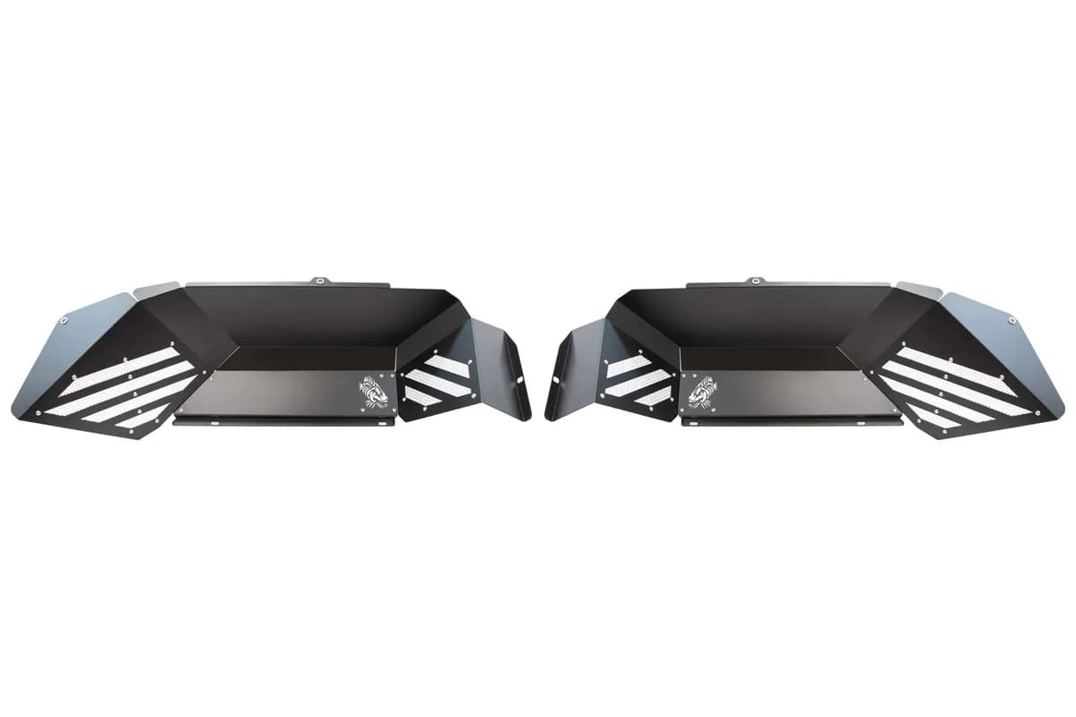 Gladiator Rear JT Black Aluminum Inner Fenders For 2020 Pres JT Gladiator Fishbone Offroad