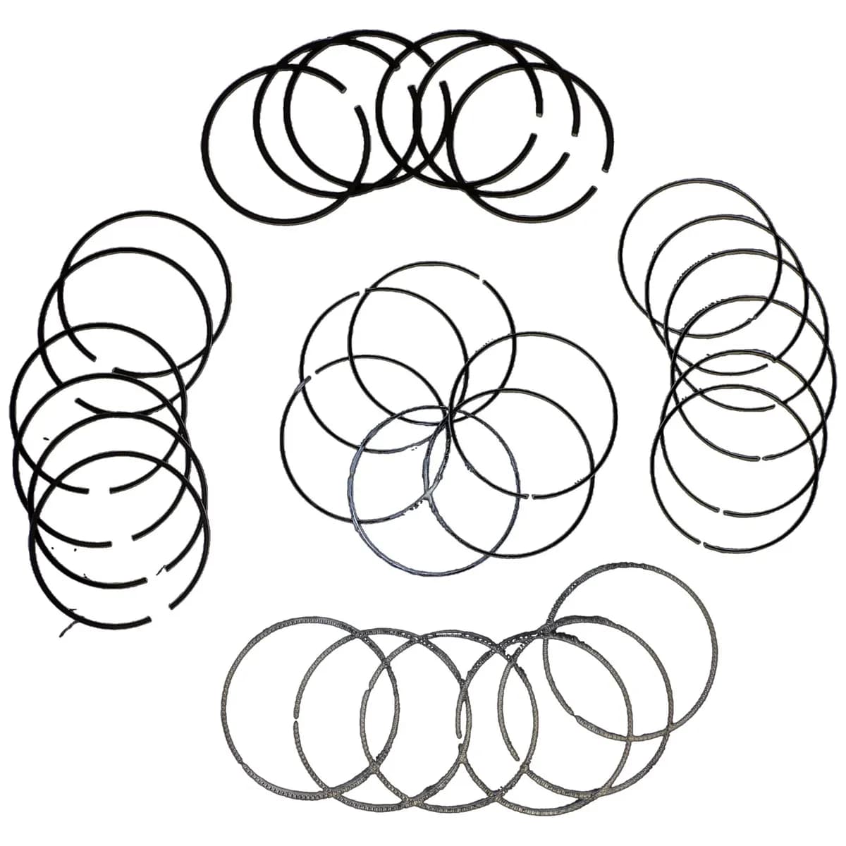 Crown Automotive Jeep Replacement 68078776AA Standard Piston Ring Set for 11-18 Jeep JK Wrangler & WK Grand Cherokee w/ 3.6L