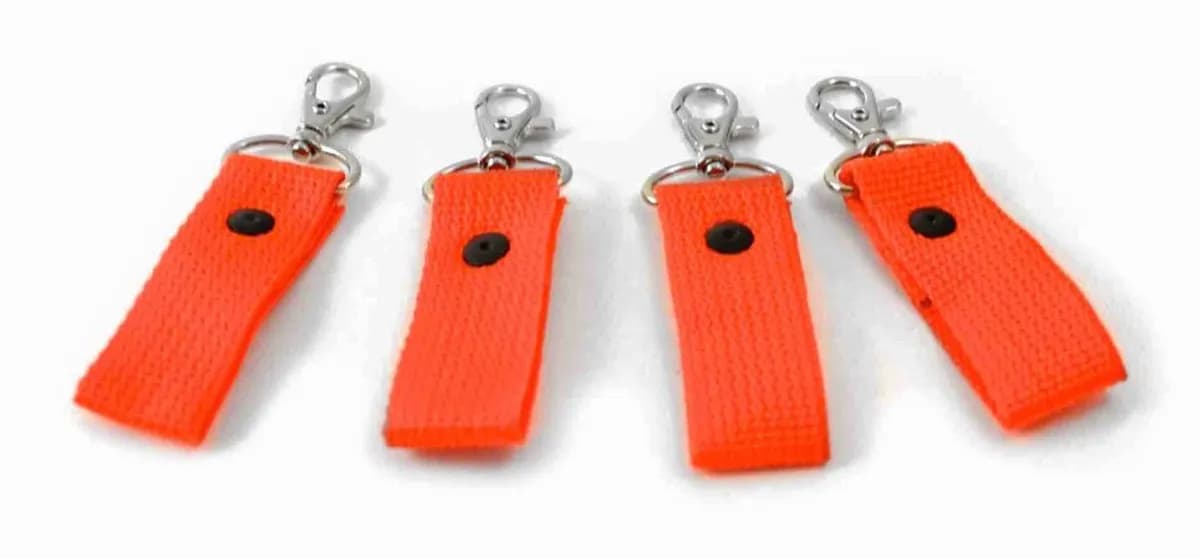 Tops and Covers 2007-2017 Replacement Zipper Pulls 4 Pack, Orange