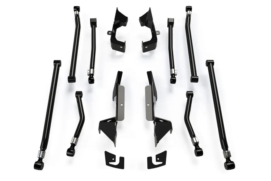 Jk / Jku 8arm Adjustable Alpine Long Flexarm & Bracket Kit (36 Lift)complete