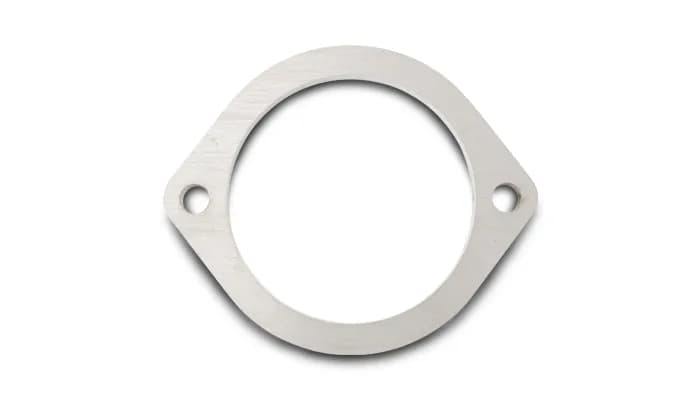 Exhaust Flange; 3.5 in. BHCC; 2 in. ID; 4.9375 in. Flange W; 3 in. Flange H; 0.375 in. Thickness; 304 Stainless Steel; 2 Bolt; Single Flange; Retail Packed; 1pc.;
