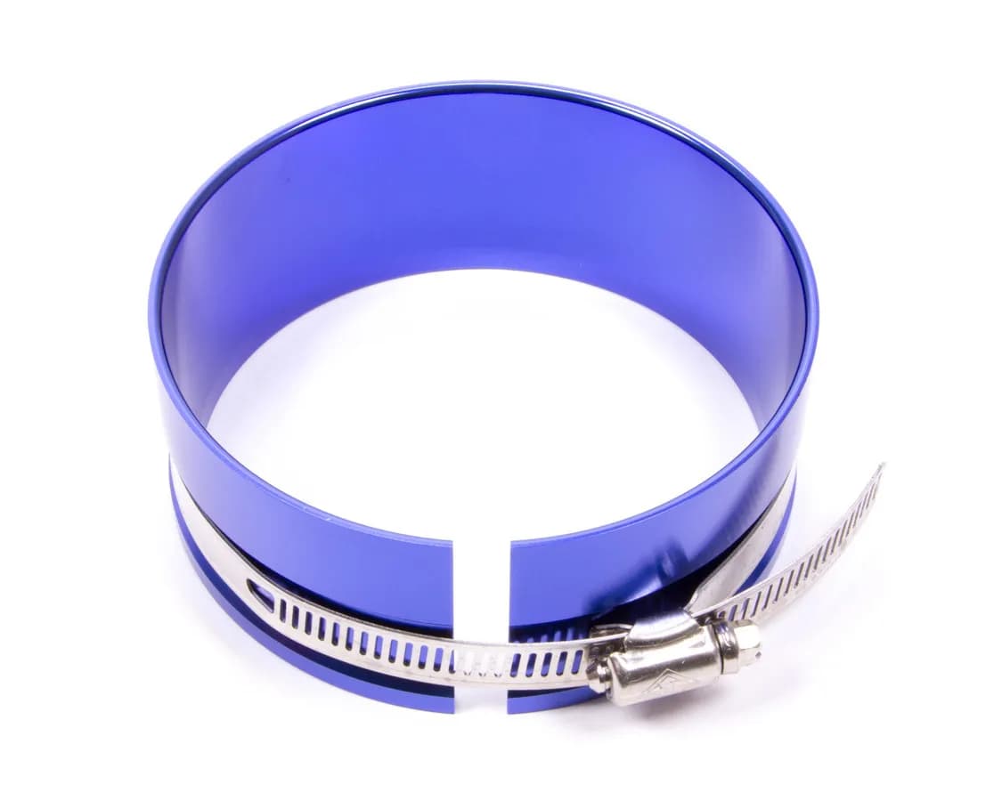 Adjustable Piston Ring Compressor Tool Unit has a 4.000-4.090 Inch Bore Range Blue Anodized Aluminum Proform