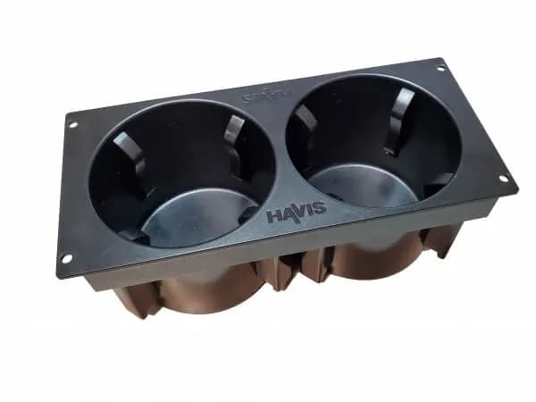 Self-Adjusting Dual Cup Holder