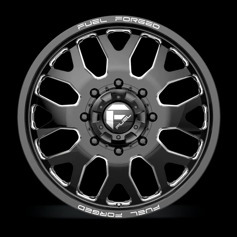 Fuel Wheels | Ff19d Dually | Gloss Black Milled