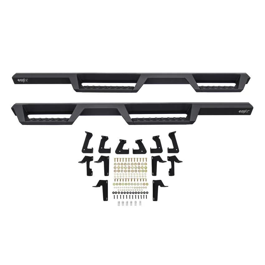HDX Drop Nerf Step Bars Textured Black Wrangler JL Unlimited 4dr 2018-2019