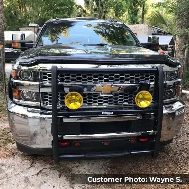 Go Rhino 3173B - 3000 Series StepGuard - Center Grille Guard Only - Black Powder Coat