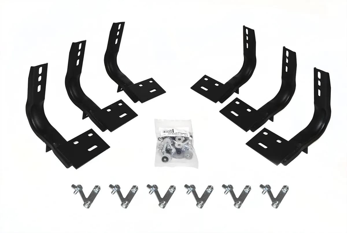 Go Rhino 6840995 - OE Xtreme Side Steps - Mounting Brackets Only -Textured Black