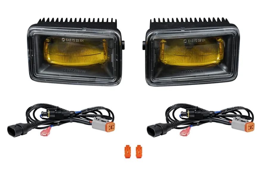 Diode Dynamics Elite Series Type F2 Fog Lamps, Yellow - Pair