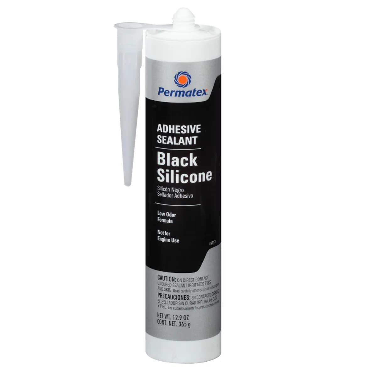 Black Silicone Rtv Adhesive Sealant 12.9oz Tube