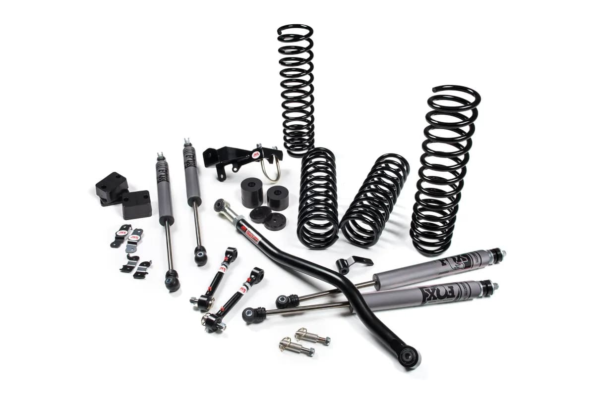 2007-2018 Jeep Wrangler JK J-Venture 2 Door 3.5 Inch Lift Kit w/ Fox Adventure Series Shocks JSPEC