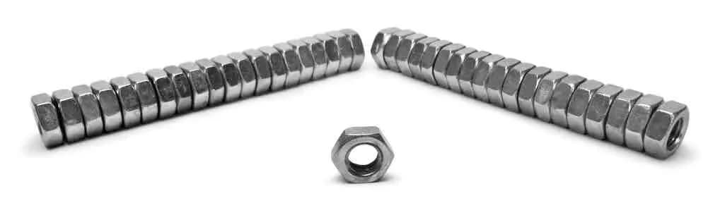 Nuts Bulk Jam 3/4-16 RH 40 Pack Grade 2 Plated Zinc Yellow