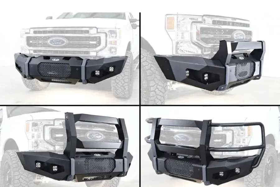 LOD Black Ops Base Front Bumper Center Section and Mounts, Black Powder Coated     - Bronco 2021+