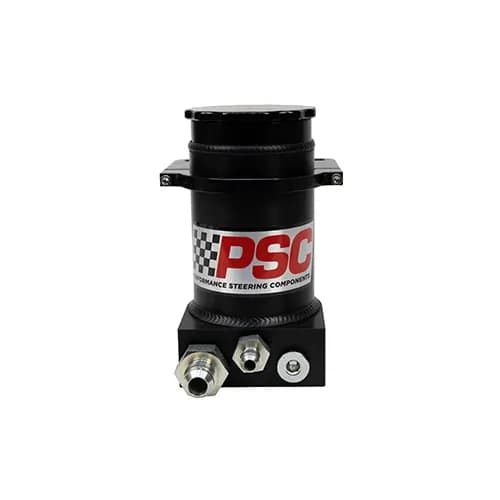 8.25 Hydroboost W/ Clamp 6 Return 10 Feed Black Anodized Black Street Cap