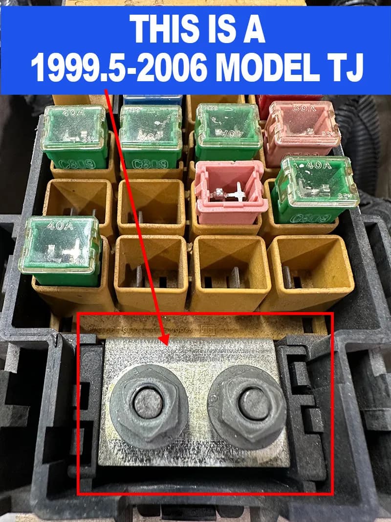 1997-1999 Jeep Wrangler TJ / LJ Battery Cable Kit 4.0 Liter 2 Gauge Battery Cable Big7Kits