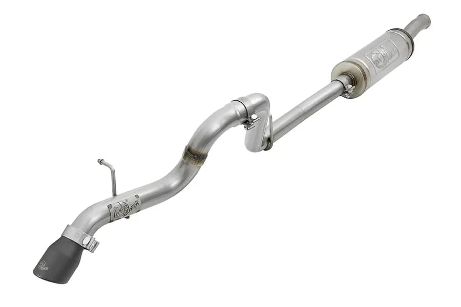 aFe POWER MACH Force-Xp 2.5in Cat-Back Hi-Tuck Exhaust System - Black Tip - JL 4DR 3.6L