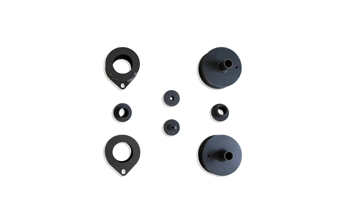 Maxtrac Suspension Front and Rear Spacer Lift Kit - 2.5in/2in, Gray Powdercoat