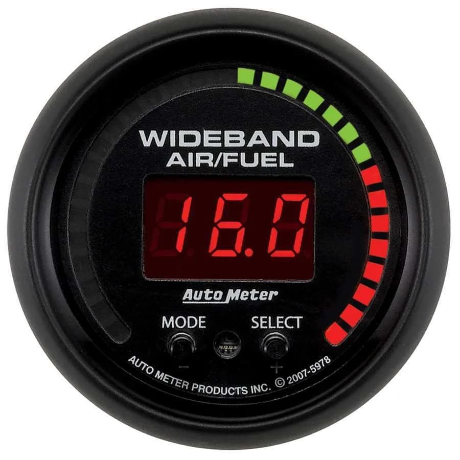 Gauge, Air/Fuel Ratio-PRO, 2 1/16", 10:1-20:1, Digital w/ Peak & Warn, ES