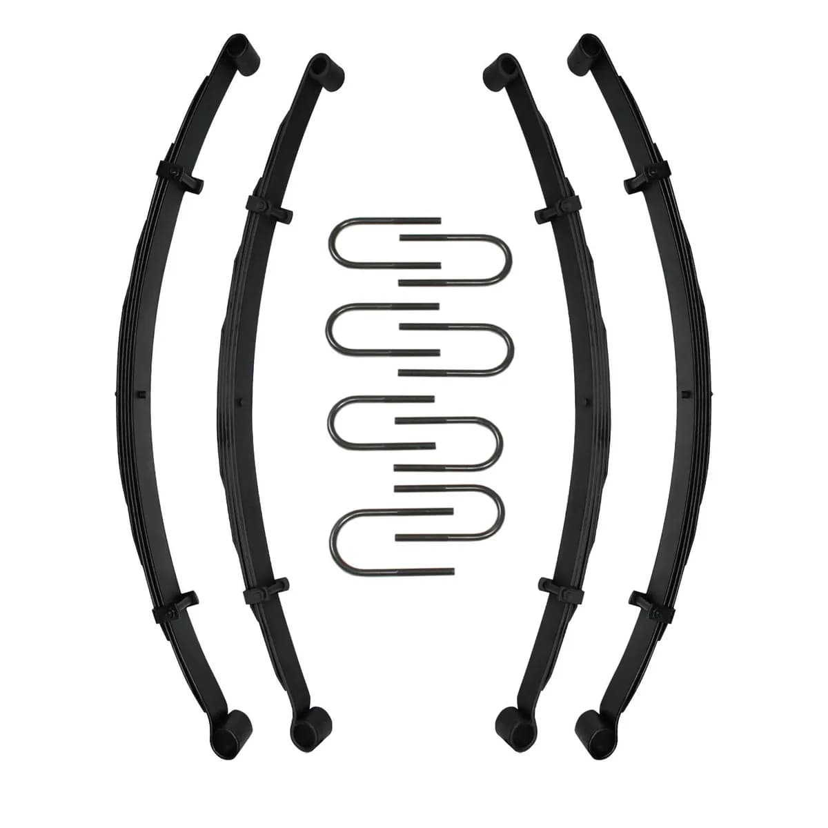 Lift Kit 2-2.5 Inch Lift Includes Front/Rear Leaf Springs Front/Rear Bushing Kits Front/Rear U Bolt Kits 76-83 Jeep CJ5 76-86 Jeep CJ7 81-85 Jeep Scrambler Skyjacker