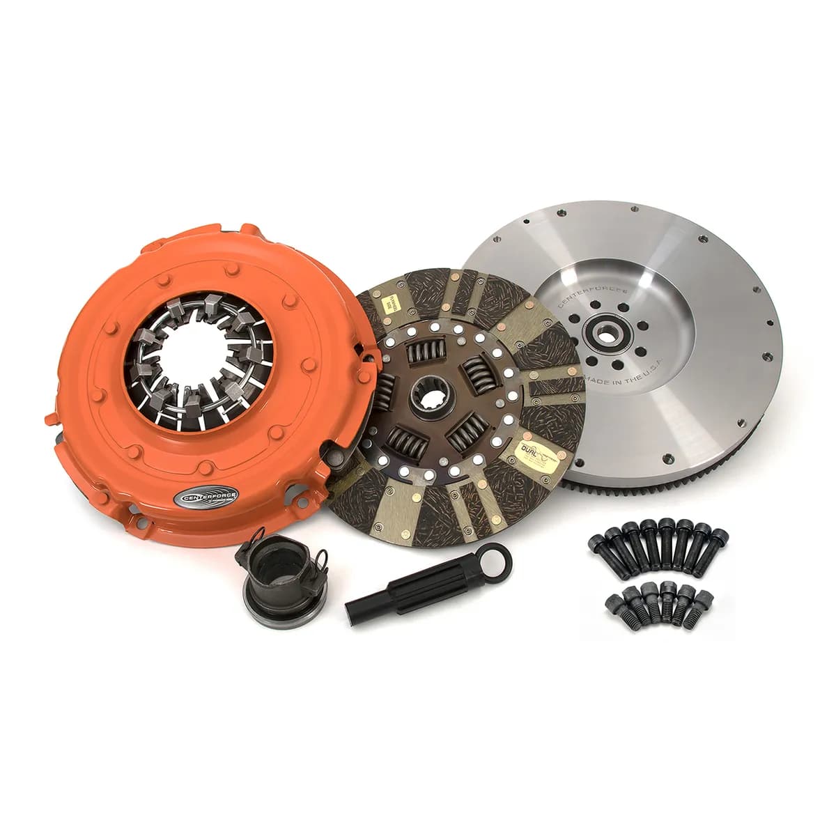 Centerforce Dual Friction ?, High Performance Clutch and Flywheel Kit, 127 Tooth Gear, 0 in/oz Internally Balanced, 8 Bolt Crank, 530 ft/lbs Capacity, 10.750in Dia., 10-Spline, Fits Jeep Wrangler and Wrangler JK 3.6L