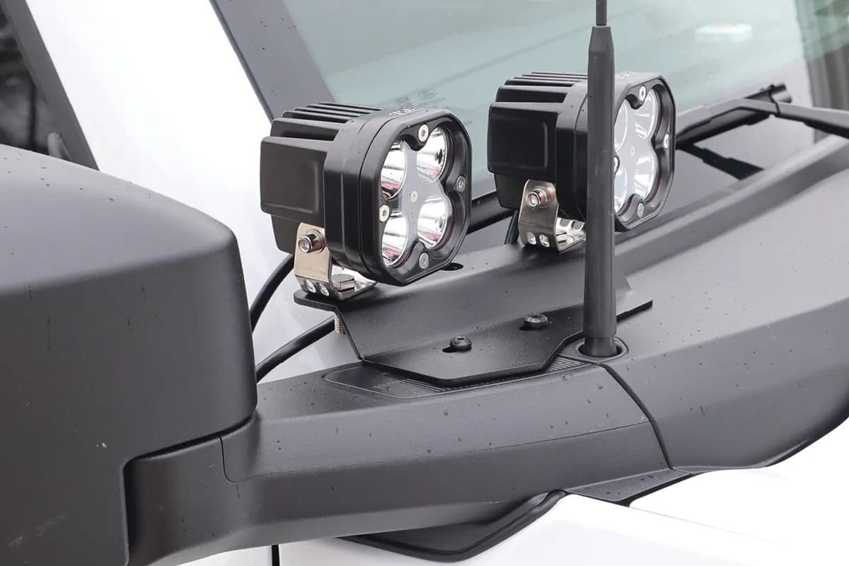 2021+ Bronco Black Ops Double A Pillar Base Light Mount (Black Powder Coated)