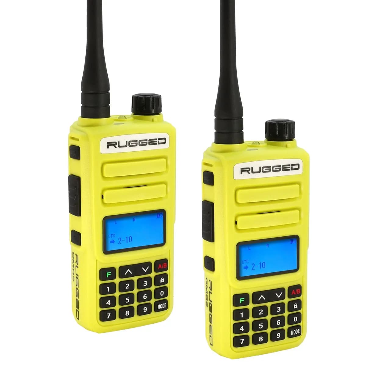 2pack Rugged Gmr2 Plus Gmrs/Frs Two Way Handheld Radioshigh Visibility Safety
