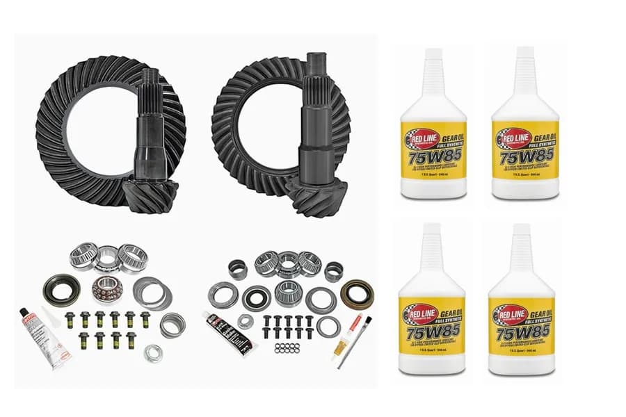 Yukon D30 Front and D35 Rear Ring and Pinion Kit w/ Gear Oil Package - JL Non-Rubicon