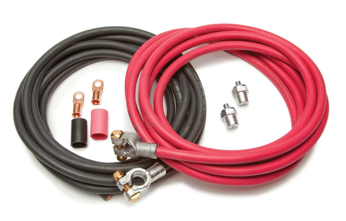 Battery Cable Kit; Incl. 16 ft.Red/16ft. Black Cables;