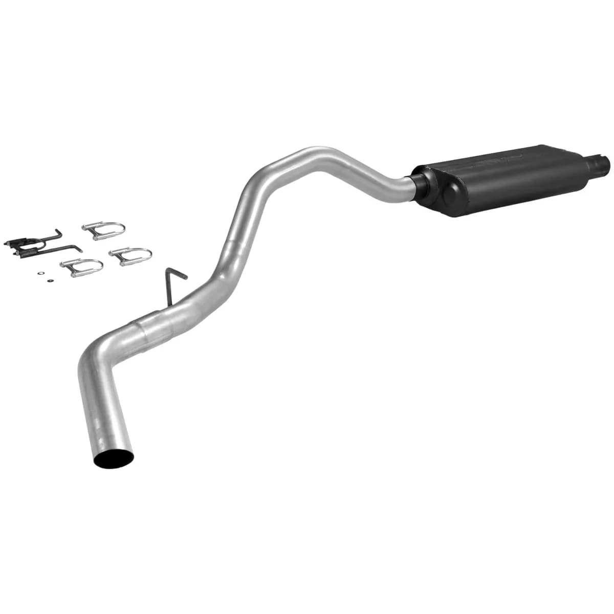99-04 Ford Truck F250 / F350 3/4Ton / 1Ton / Super Duty V8 / V10 2/4 Wheel Drive 133in 155in 168.4in WB 3.00in Outlet 70 Series Big Block II Muffler Force II SOS Mandrel Bent Tubing 16 Gauge Aluminized Steel