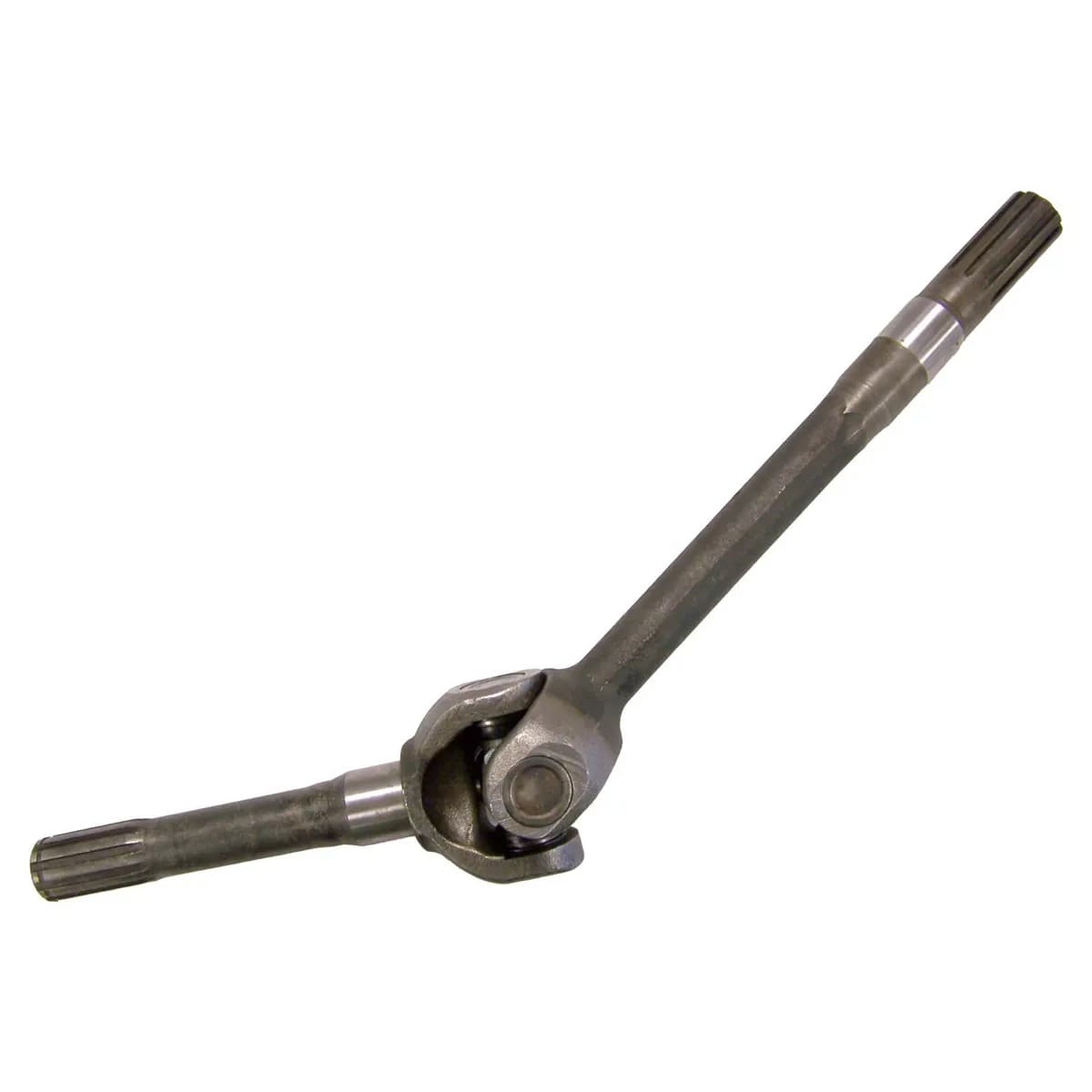 Axle Shaft Assembly 1941-1945 MB w/ Dana 25 Front Axle; 1945-1949 CJ-2A w/ Dana 25 Front Axle;1948-1953 CJ-3A w/ Dana 25 Front Axle;1953-1965 CJ-3B w/ Dana 25 Front Axle;1966-1968 CJ-3B w/ Dana 27 Front Axle;1955-1965 CJ-5, CJ-6 w/ Dana 25 Front Axle
