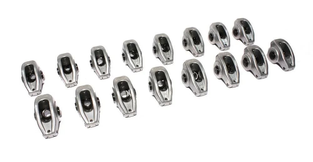 Comp Cams 17044-16 High Energy Aluminum 1.6 Ratio Roller Rocker Set Amc, Sbf, Olds w/ 7/16 Stud