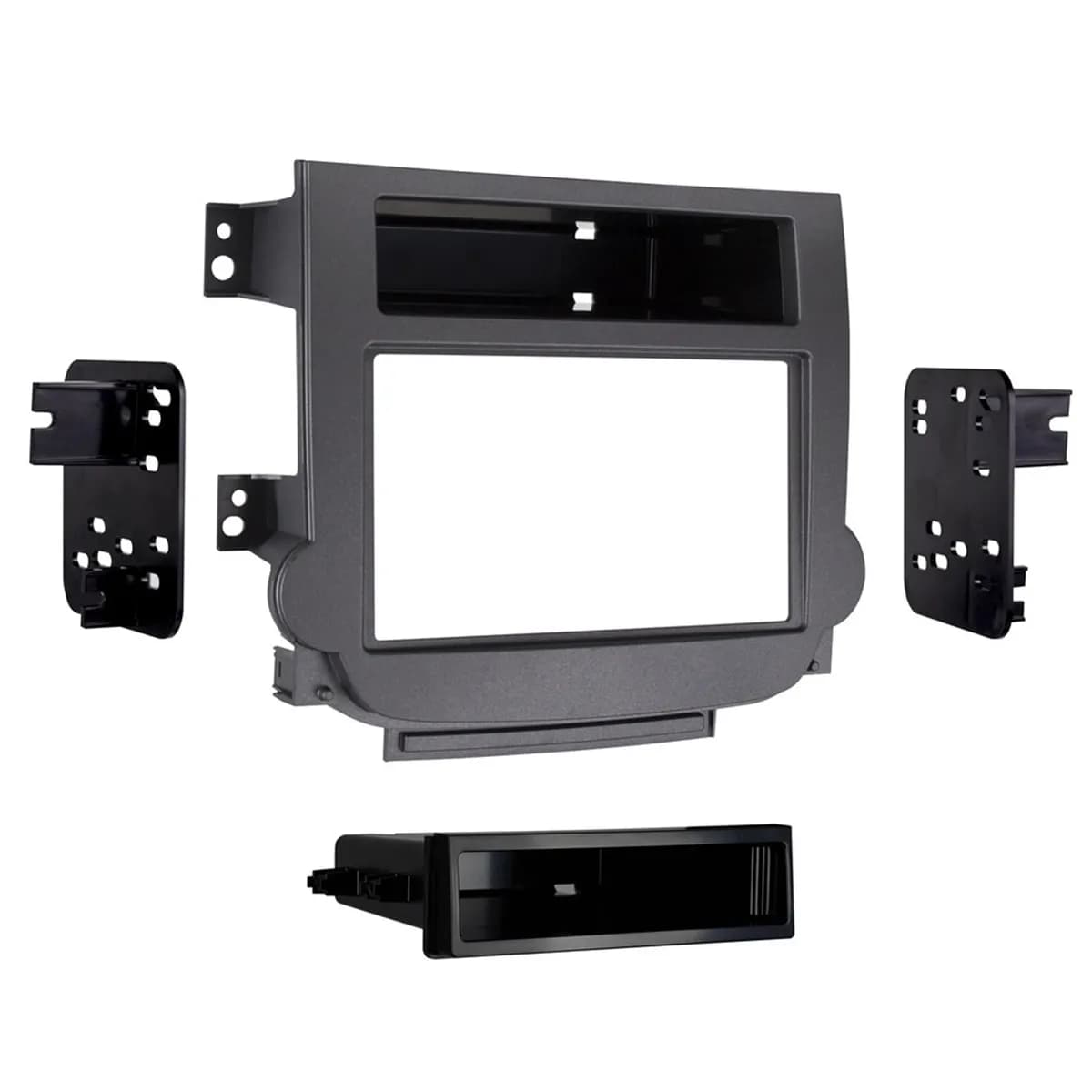 Custom Fit Mounting Kit; Iso Din W/Pocket or Double Din Radio Provision; Incl.: Radio Trim Panel/Brackets/Upper Pocket/Pocket/Screws/Clips;