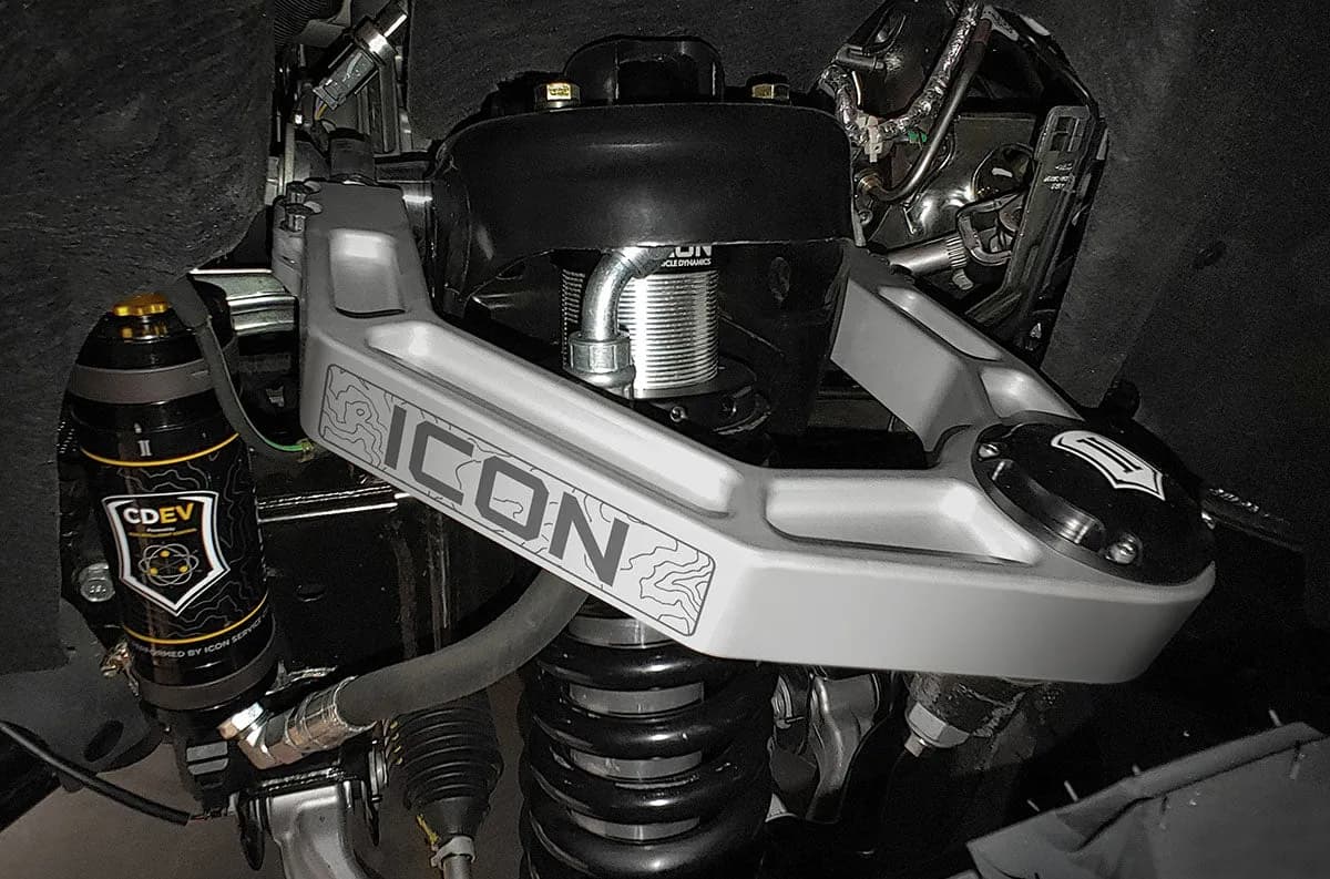ICON 2021-2026 Ford Bronco, Front, 1.5-4” Lift, V.S. 2.5 Series Coilover Kit, Remote Reservoir w/ CDEV, Pair