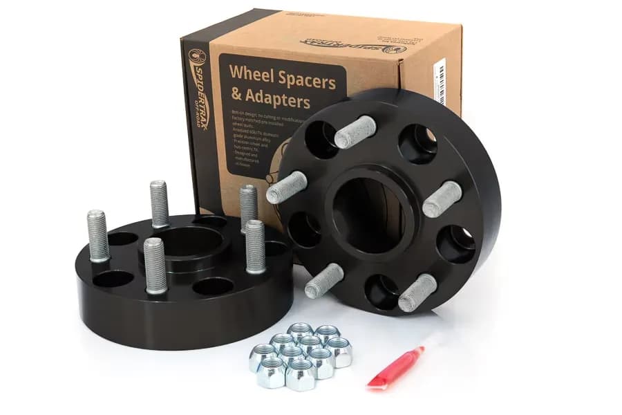 "Spidertrax Jeep 5 on 5"" x 1-3/4"" Thick Black Wheel Spacers (Pair)"