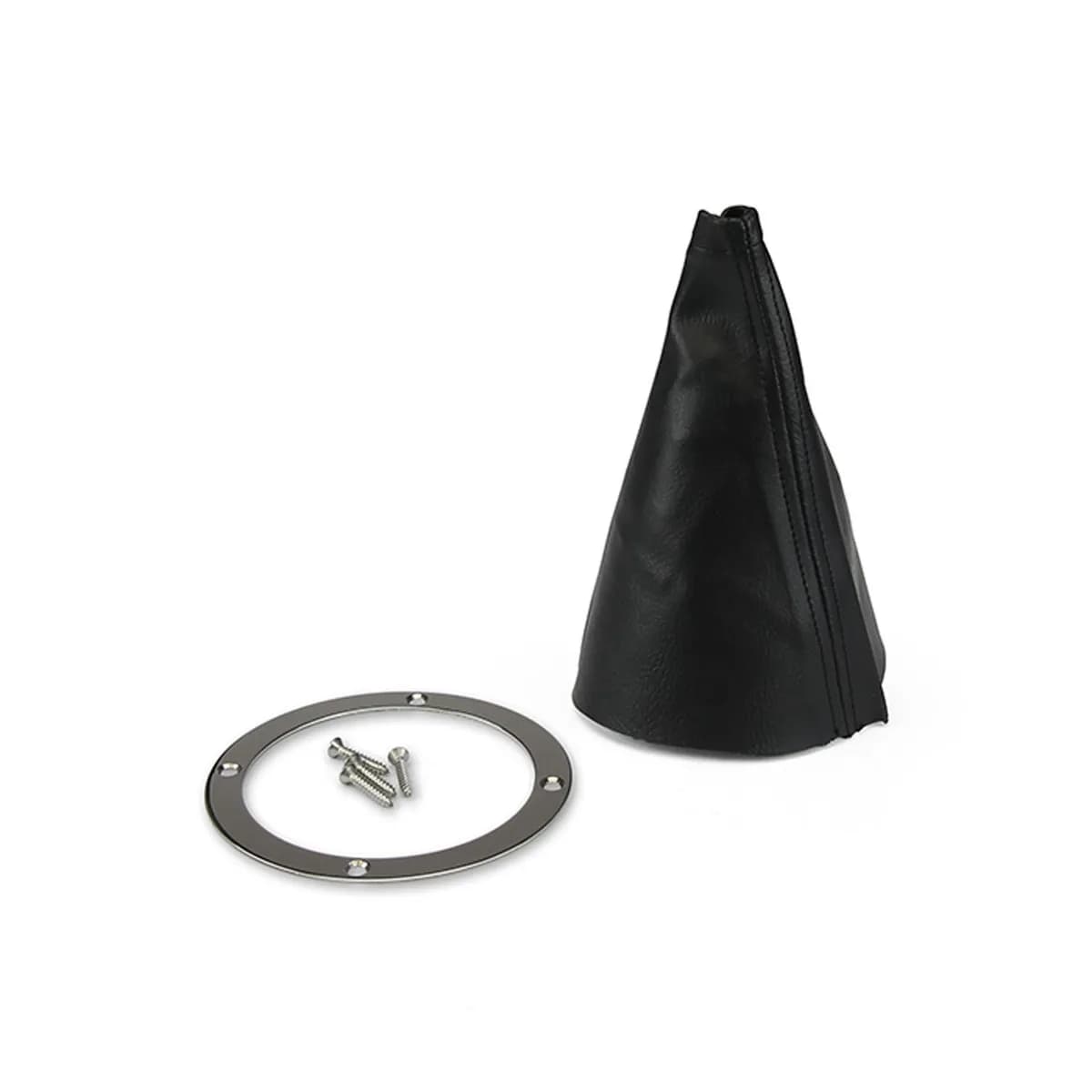 Hot Rod Shifter Boot Kit; Incl. Boot/Stainless Screws/Polished Stainless Boot Ring;