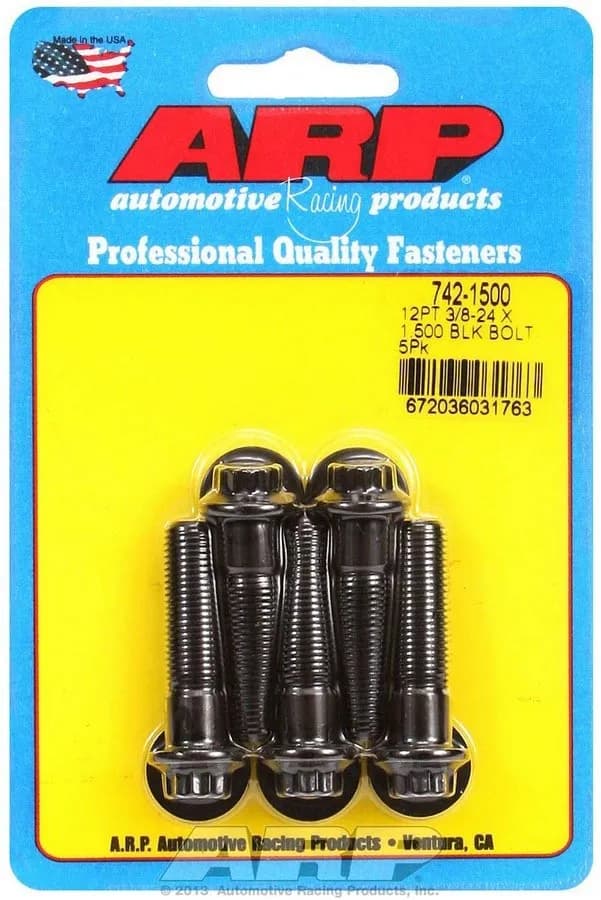 38-24 x 1.500 12pt black oxide bolts