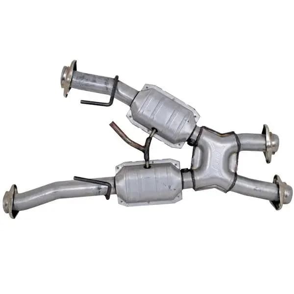 1979-1993 Mustang 5.0l Short Mid X-Pipe w Cats For Bbk 15310 Headers
